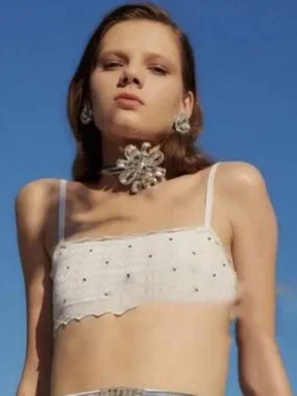 Palais Royale Crystal Blossom Earrings